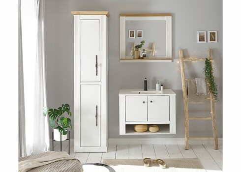 Valamukapp WESTMINSTER valge mänd / tamm, 80x46xH58 cm