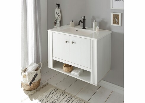 Valamukapp WESTMINSTER valge mänd / tamm, 80x46xH58 cm