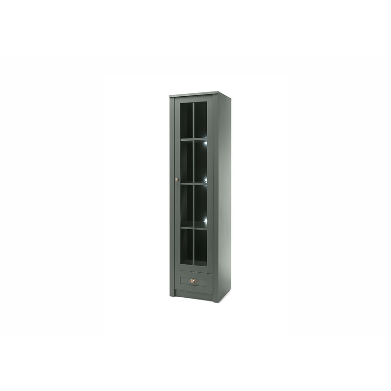 Vitriinkapp ASCOT tumeroheline, 50x43xH197 cm