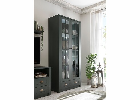 Vitriinkapp ASCOT tumeroheline, 90x43xH197 cm