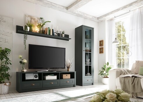 Tv-alus ASCOT tumeroheline, 158x43xH47 cm