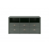 Tv-alus ASCOT tumeroheline, 130x43xH60 cm