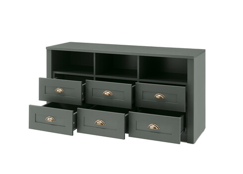 Tv-alus ASCOT tumeroheline, 130x43xH60 cm