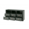 Tv-alus ASCOT tumeroheline, 130x43xH60 cm