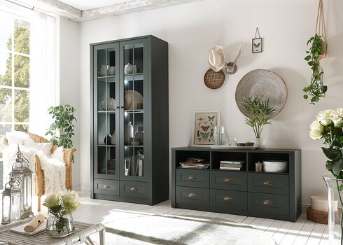 Tv-alus ASCOT tumeroheline, 130x43xH60 cm