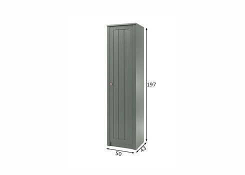Kapp ASCOT tumeroheline, 50x43xH197 cm