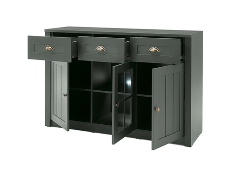 Kummut ASCOT tumeroheline, 130x43xH86 cm