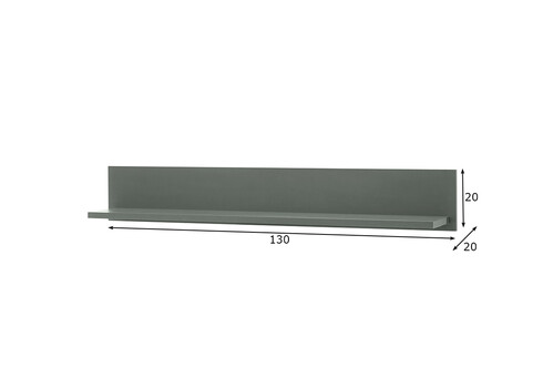 Seinariiul ASCOT tumeroheline, 130x20xH20 cm