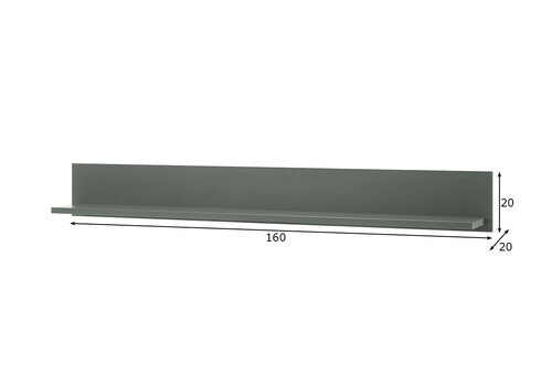 Seinariiul ASCOT tumeroheline, 1360x20xH20 cm