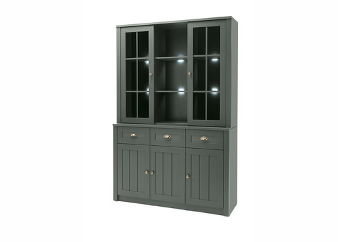 Puhvetkapp ASCOT tumeroheline, 130x43x196 cm