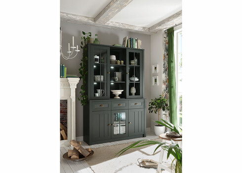 Puhvetkapp ASCOT tumeroheline, 130x43x196 cm