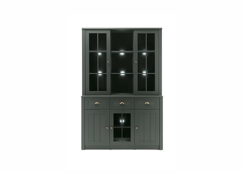 Puhvetkapp ASCOT tumeroheline, 130x43x196 cm