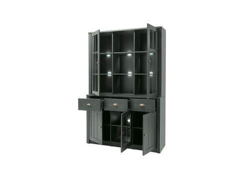 Puhvetkapp ASCOT tumeroheline, 130x43x196 cm