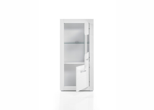 Vitriinkapp BIANCO valge läige, 66x35xH142 cm