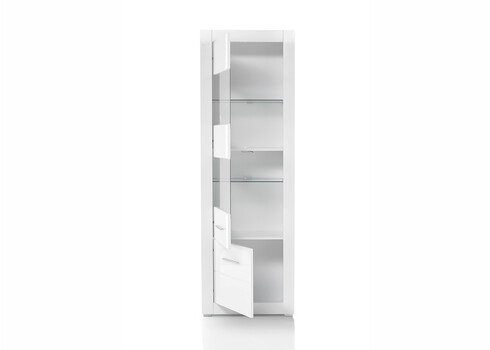Vitriinkapp BIANCO valge läige, 66x35xH198 cm
