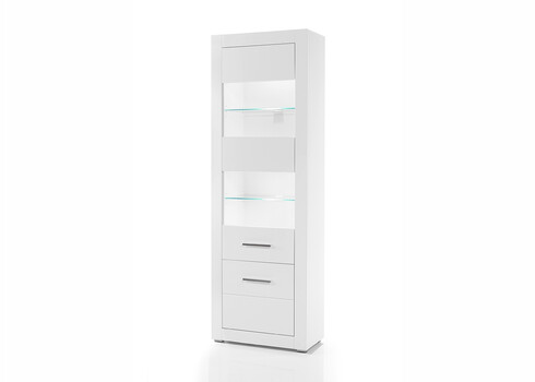 Vitriinkapp BIANCO valge läige, 66x35xH198 cm