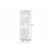 Vitriinkapp BIANCO valge läige, 66x35xH198 cm