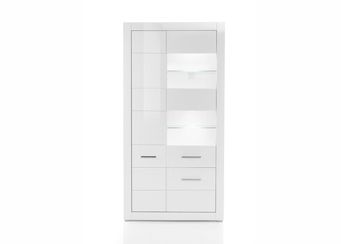 Vitriinkapp BIANCO valge läige, 100x35xH198 cm