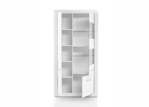 Vitriinkapp BIANCO valge läige, 100x35xH198 cm