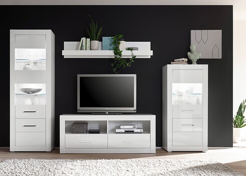 Tv-alus BIANCO valge läige, 150x45xH61 cm