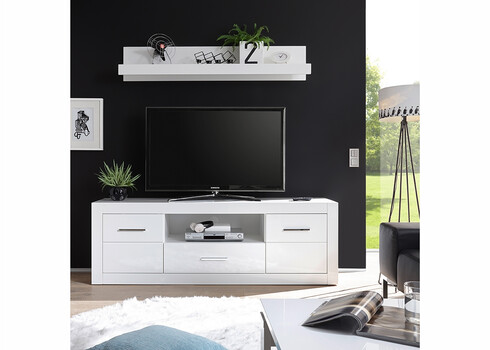 Tv-alus BIANCO valge läige, 180x45xH61 cm