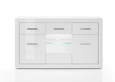 Kummut BIANCO valge läige, 164x42xH97 cm