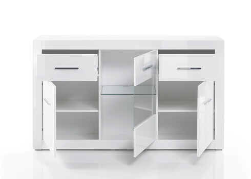 Kummut BIANCO valge läige, 164x42xH97 cm