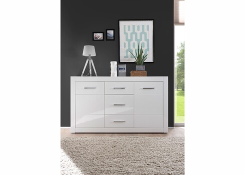 Kummut BIANCO valge läige, 164x42xH97 cm