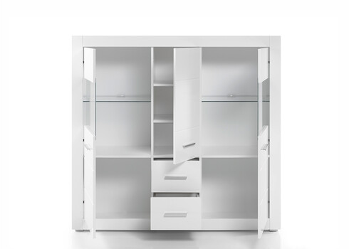 Kummut BIANCO valge läige, 149x42xH142 cm