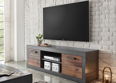 Tv-alus BROOKLYN pruun / hall, 153x43xH51 cm
