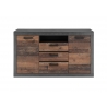 Kummut BROOKLYN pruun / hall, 55x45xH45 cm