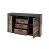 Kummut BROOKLYN pruun / hall, 55x45xH45 cm