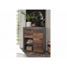 Kummut BROOKLYN pruun / hall, 92x40xH104 cm