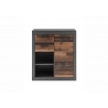Kummut BROOKLYN pruun / hall, 92x40xH104 cm