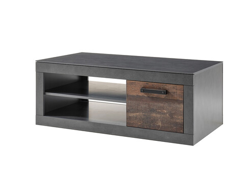 Diivanilaud BROOKLYN pruun / hall, 110x63xH43 cm