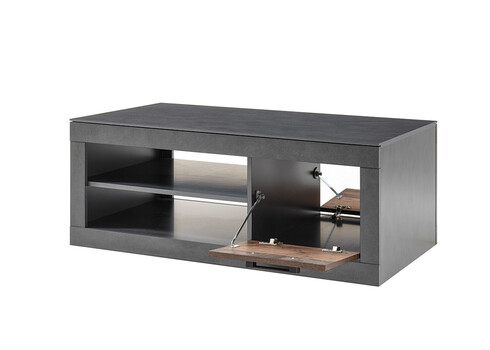 Diivanilaud BROOKLYN pruun / hall, 110x63xH43 cm