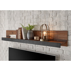 Seinariiul BROOKLYN pruun / hall, 153x18xH23 cm