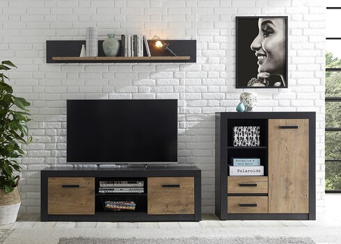 Tv-alus BRÜGGE kastan / pruun, 153x42xH49 cm