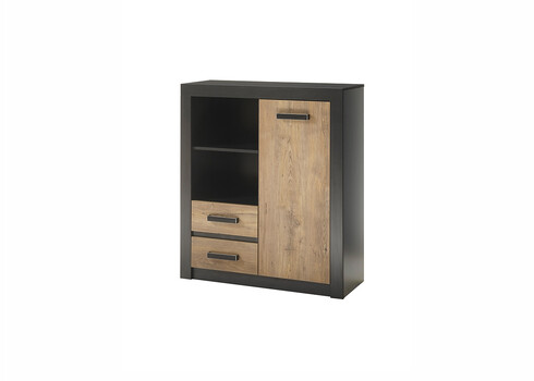 Kummut BRÜGGE kastan / hall, 92x35xH105 cm