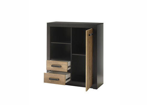 Kummut BRÜGGE kastan / hall, 92x35xH105 cm