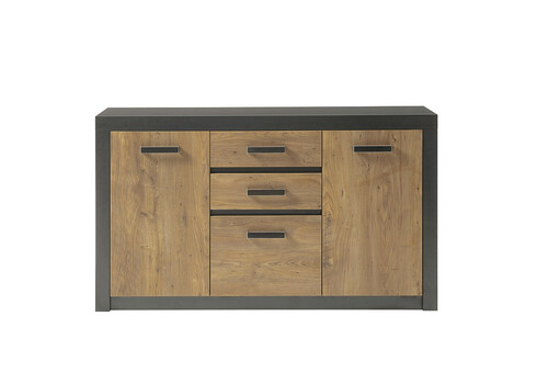 Kummut BRÜGGE kastan / hall, 153x42xH88 cm