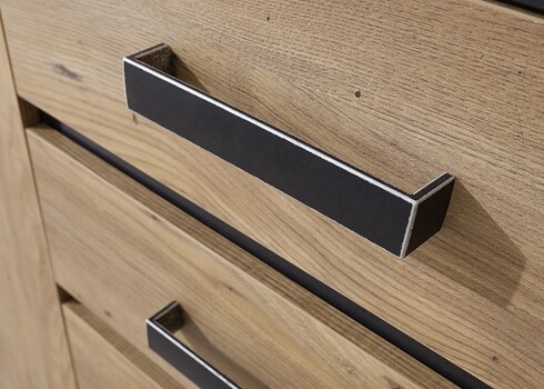 Kummut BRÜGGE kastan / hall, 153x42xH88 cm