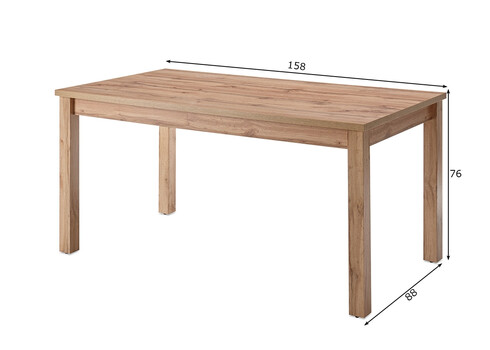 Söögilaud CAMBRIDGE tamm, 158x88xH76 cm