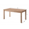 Söögilaud CAMBRIDGE tamm, 158x88xH76 cm