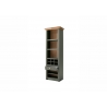 Kapp-riiul CAMBRIDGE roheline / tamm, 68x45xH207 cm