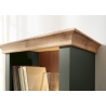 Vitriinkapp CAMBRIDGE roheline / tamm, 68x45xH207 cm