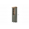 Vitriinkapp CAMBRIDGE roheline / tamm, 68x45xH207 cm