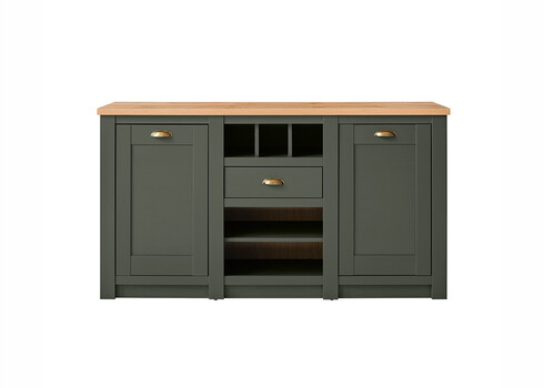 Kummut CAMBRIDGE roheline / tamm, 145x41xH83 cm