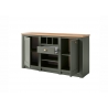 Kummut CAMBRIDGE roheline / tamm, 145x41xH83 cm