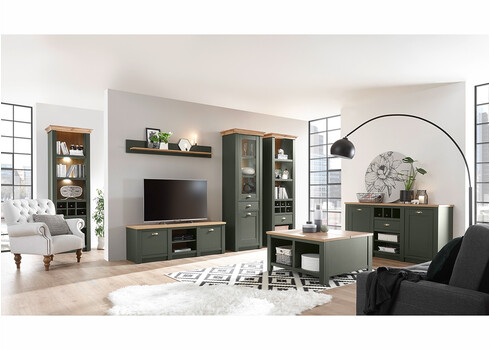 Diivanilaud CAMBRIDGE roheline / tamm, 93x93xH50 cm